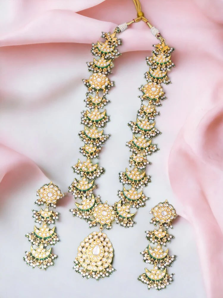 EMERALD KINZA JEWELLERY SET