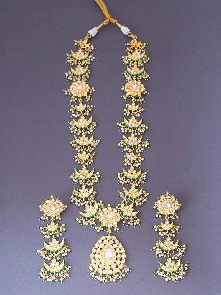 EMERALD KINZA JEWELLERY SET