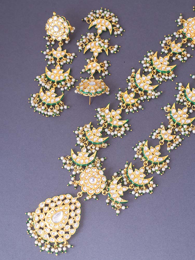 EMERALD KINZA JEWELLERY SET