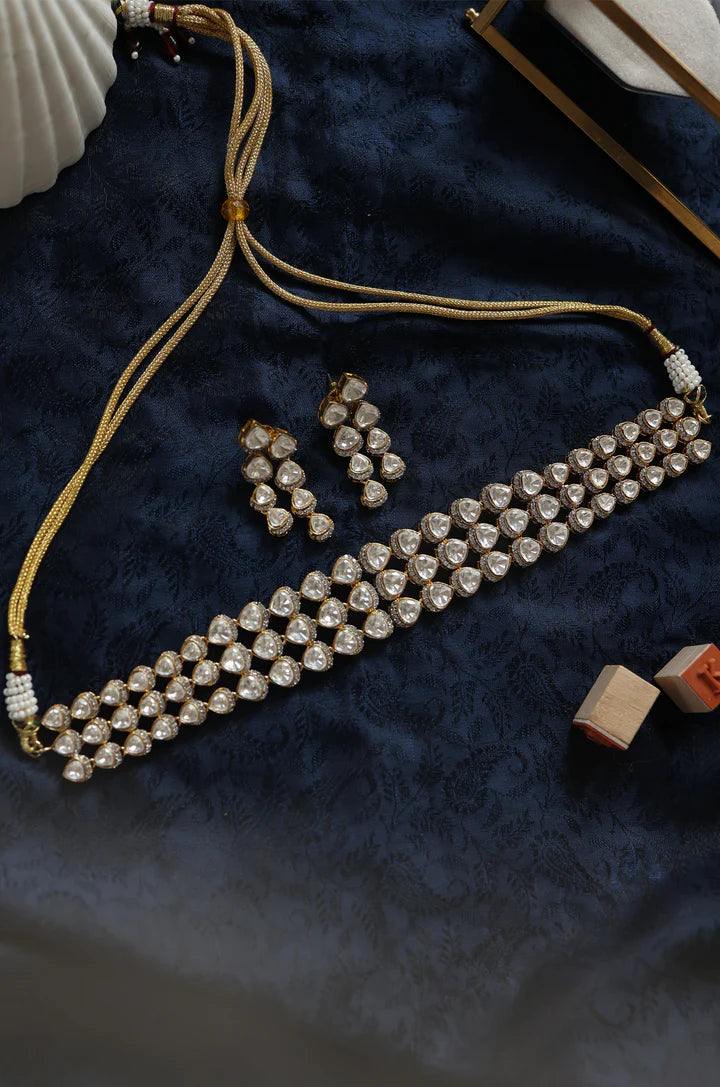 Cataleya Polki Necklace Set