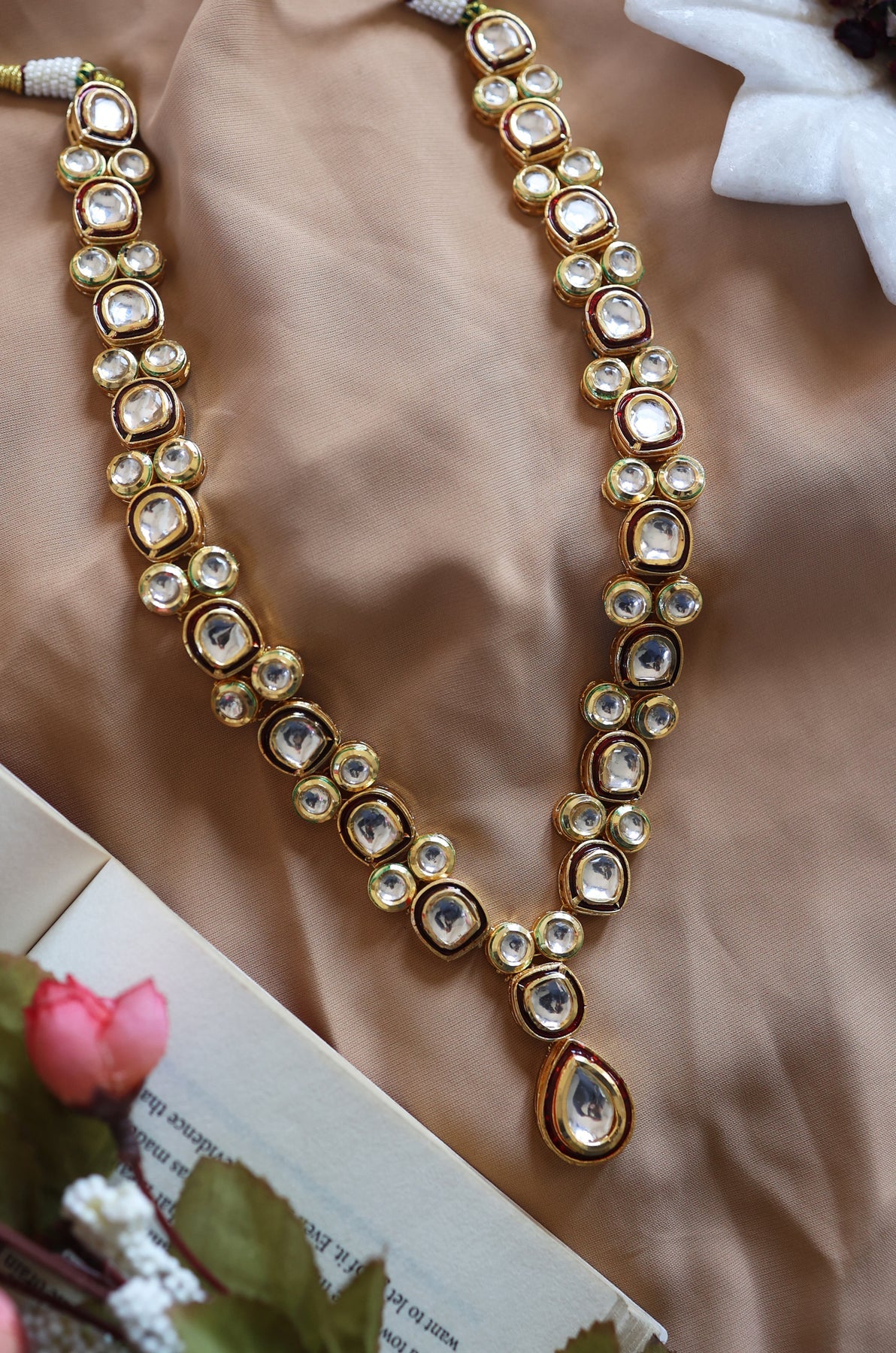 Merisa Red Kundan Necklace