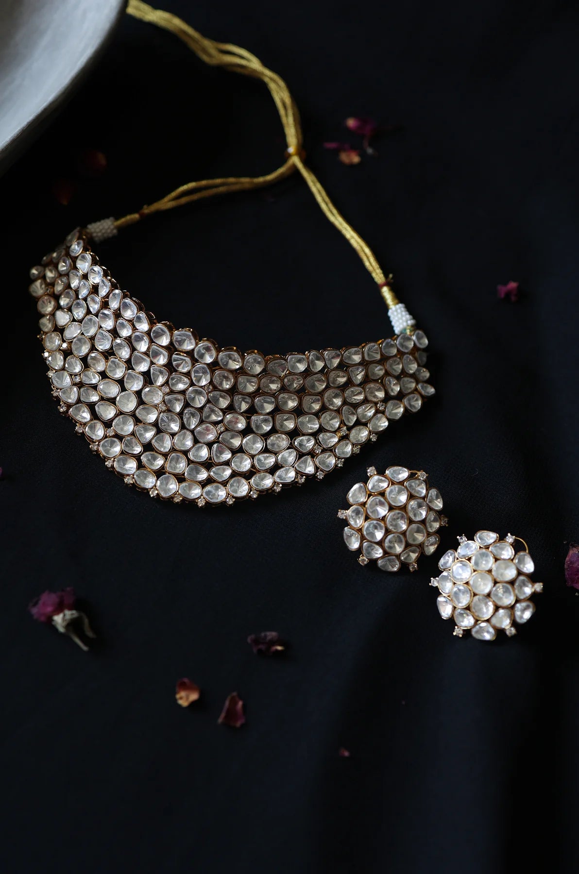 Ragaz Gold Polki Necklace Set