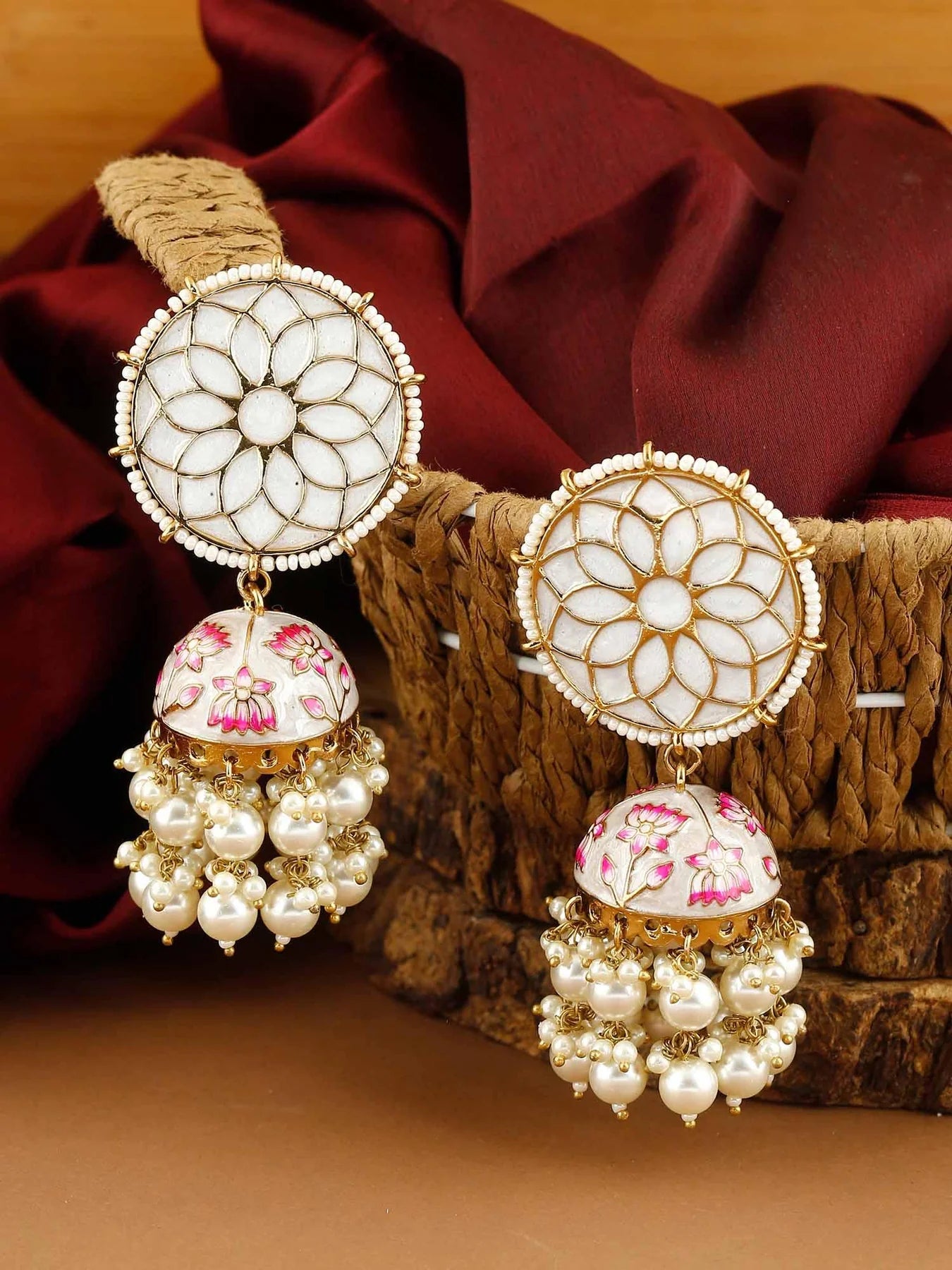 IVORY GAMINI JHUMKIS