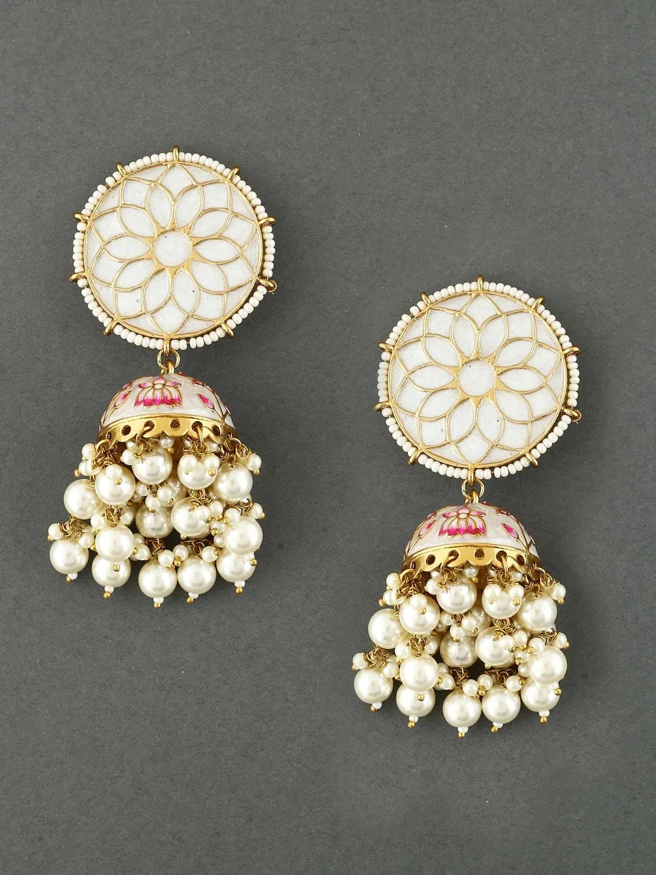 IVORY GAMINI JHUMKIS