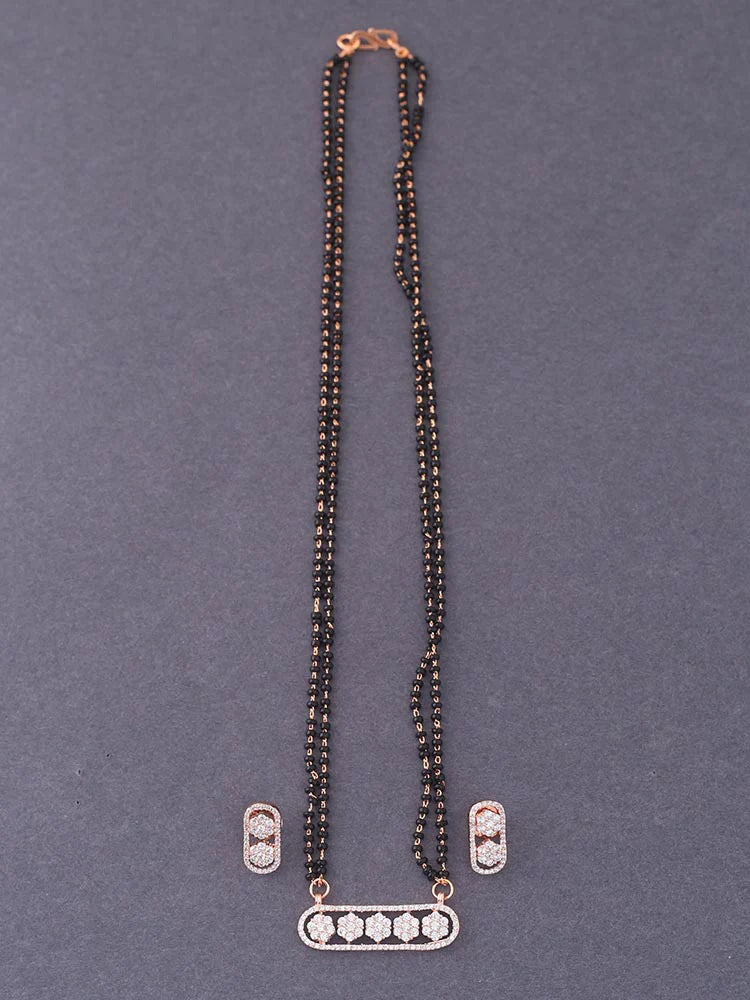 ROSE GOLD ALIENOR MANGALSUTRA SET