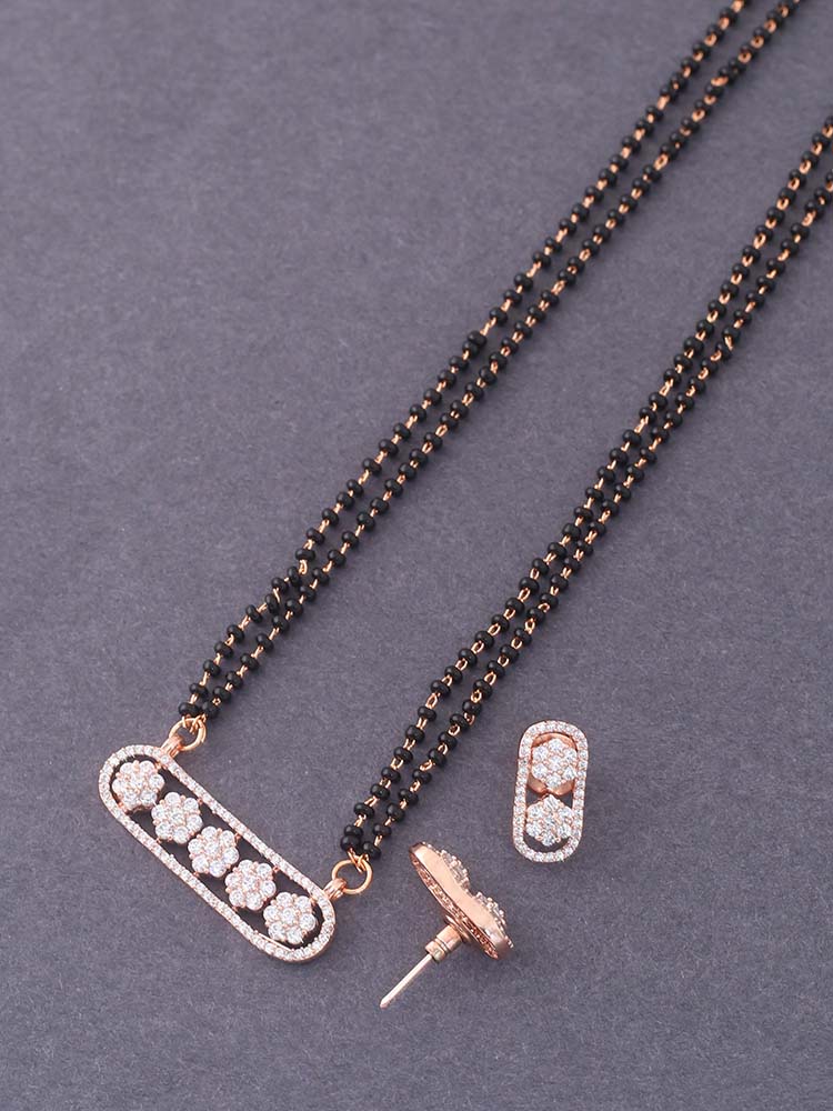 ROSE GOLD ALIENOR MANGALSUTRA SET