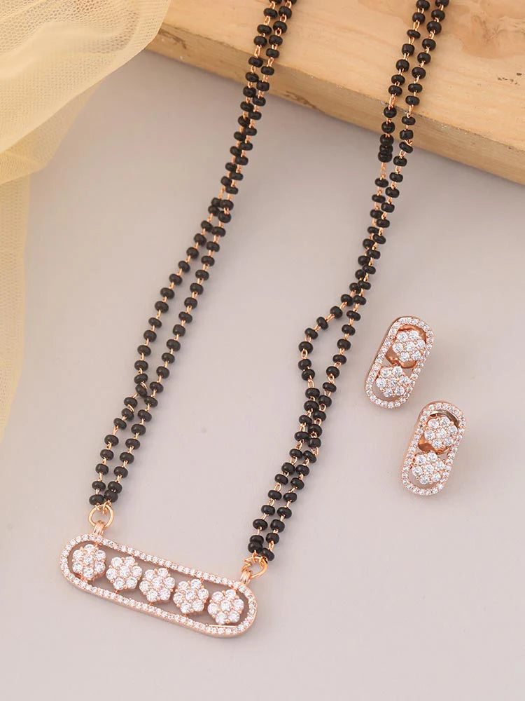 ROSE GOLD ALIENOR MANGALSUTRA SET