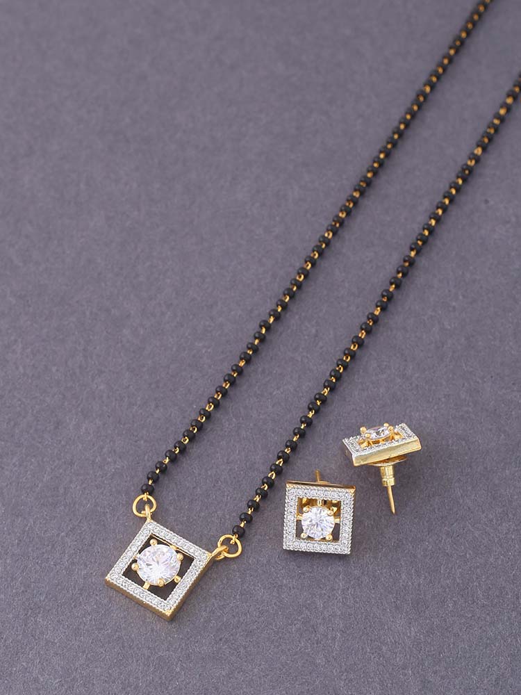 Golden Alizee Mangalsutra Set