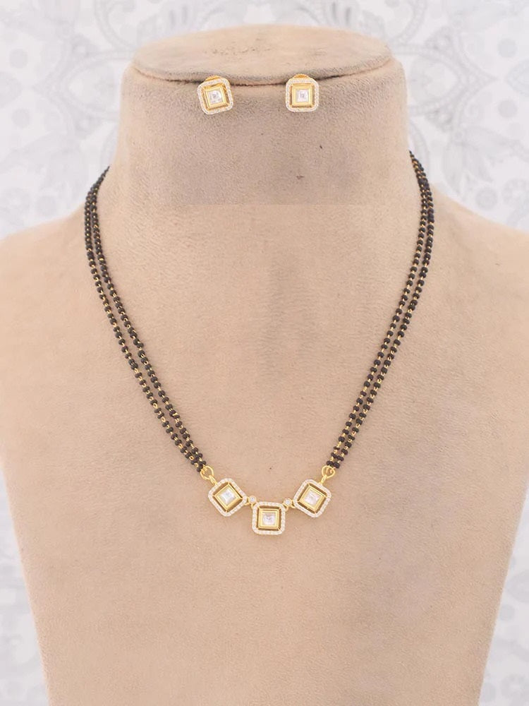 GOLDEN AVRIL MANGALSUTRA SET