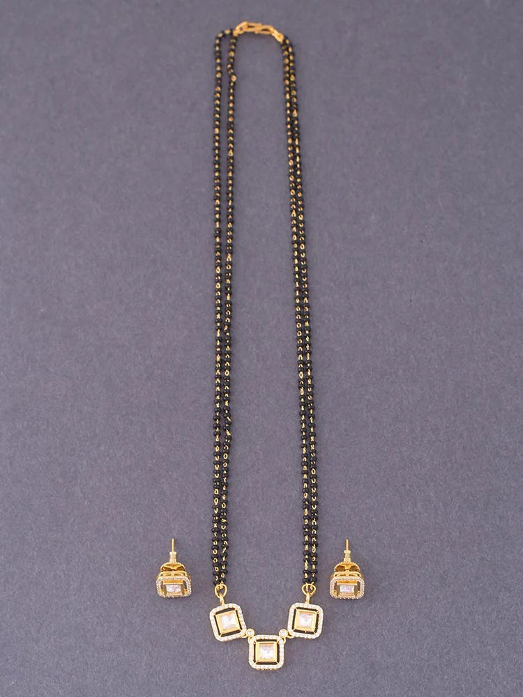 GOLDEN AVRIL MANGALSUTRA SET