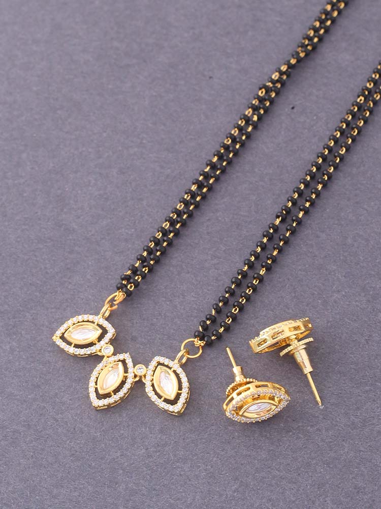 GOLDEN AVRIL MANGALSUTRA SET