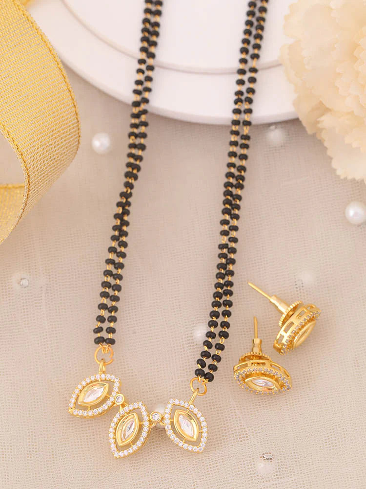 GOLDEN AVRIL MANGALSUTRA SET