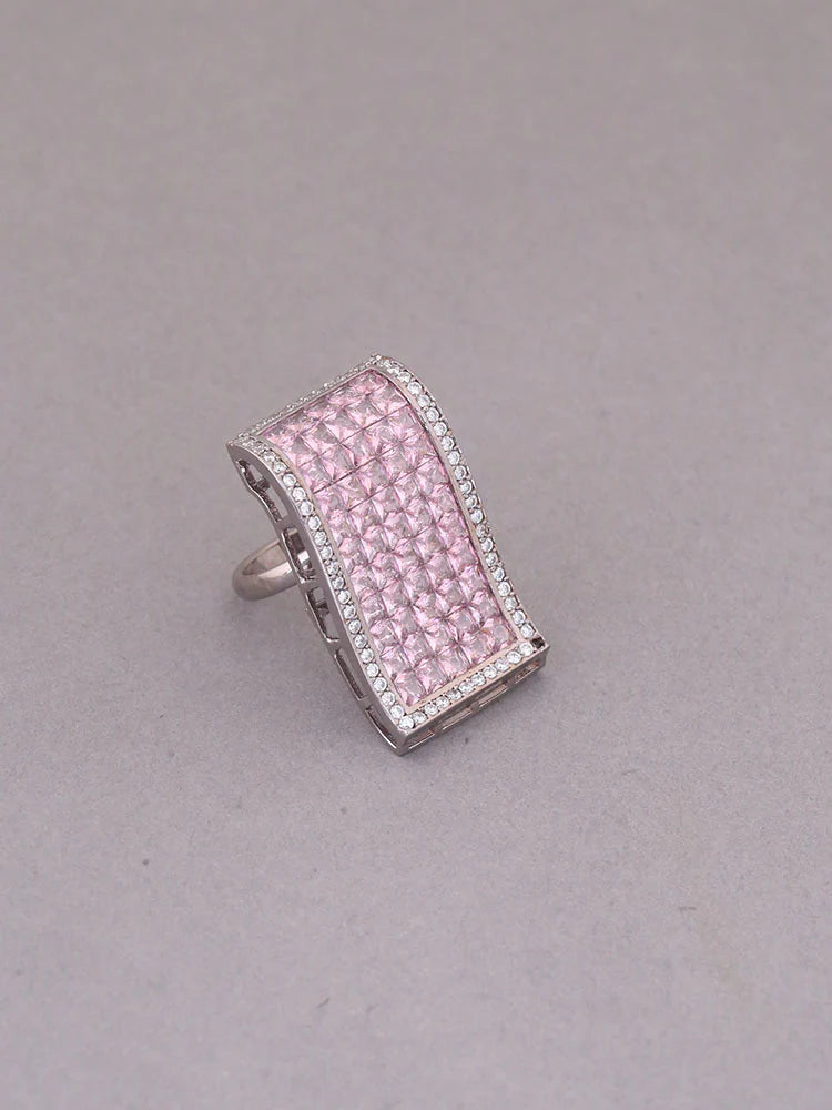 BLUSH NIKI ZIRCONIA RING