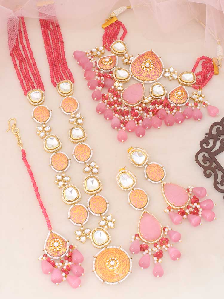 CORAL KRUTIKA JEWELLERY SET