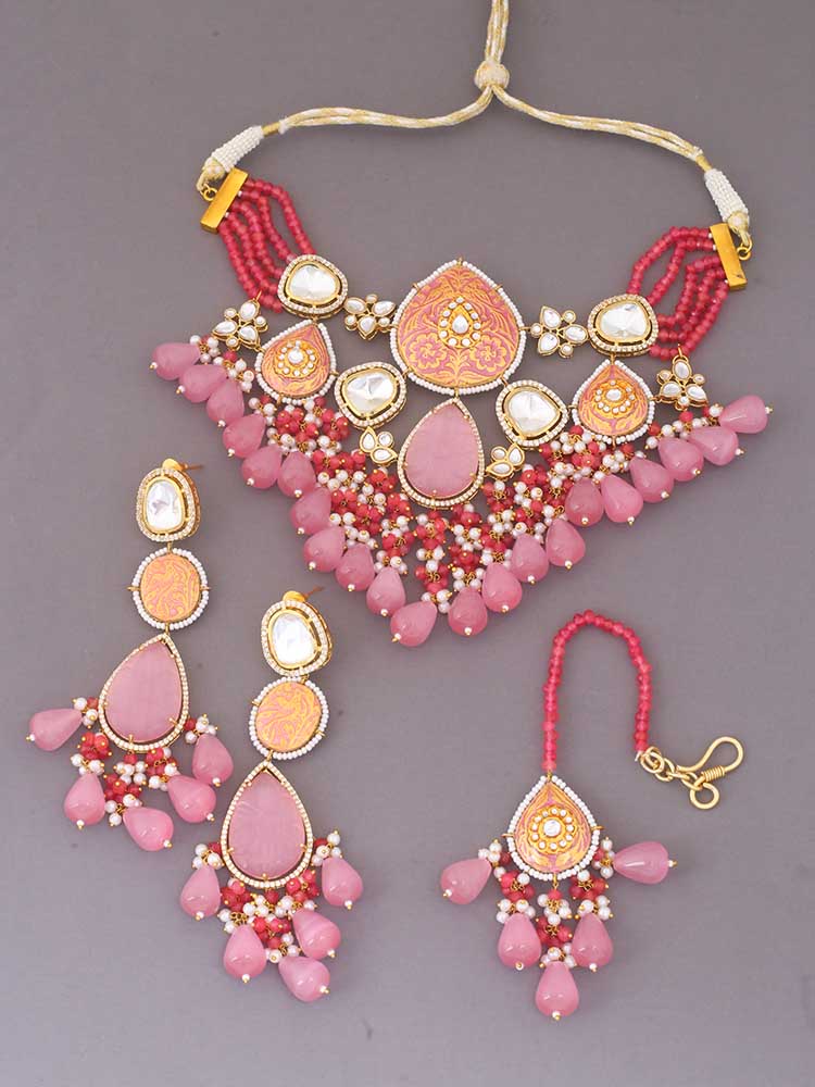 CORAL KRUTIKA JEWELLERY SET