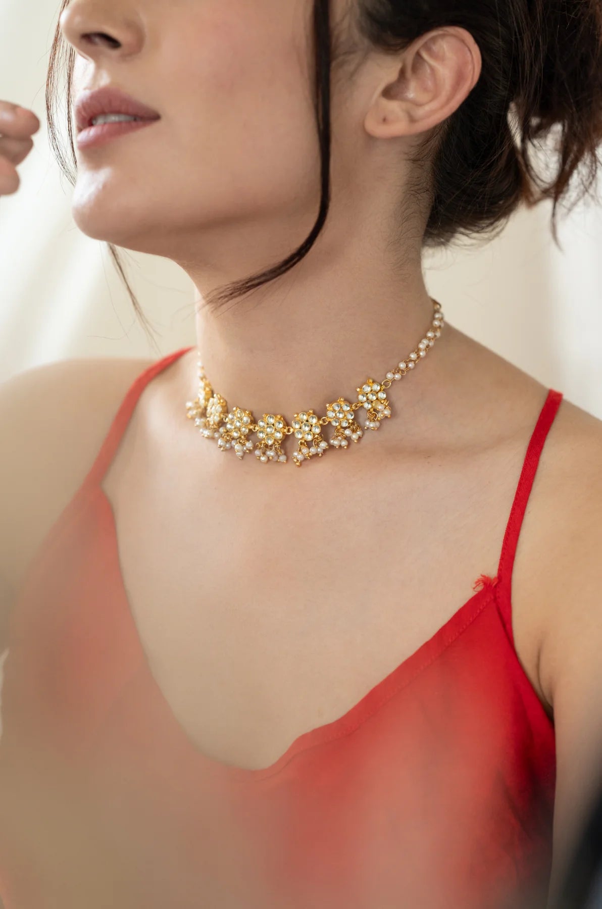 Floret Kundan Choker Necklace