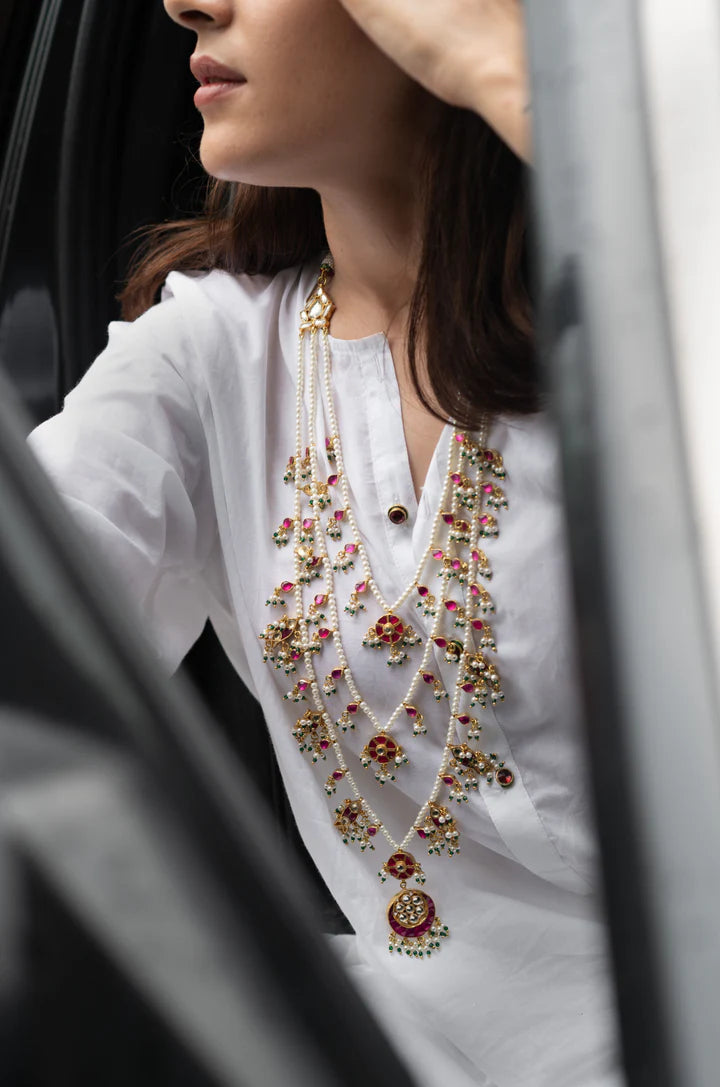 Anaya Kundan Multilayered Necklace