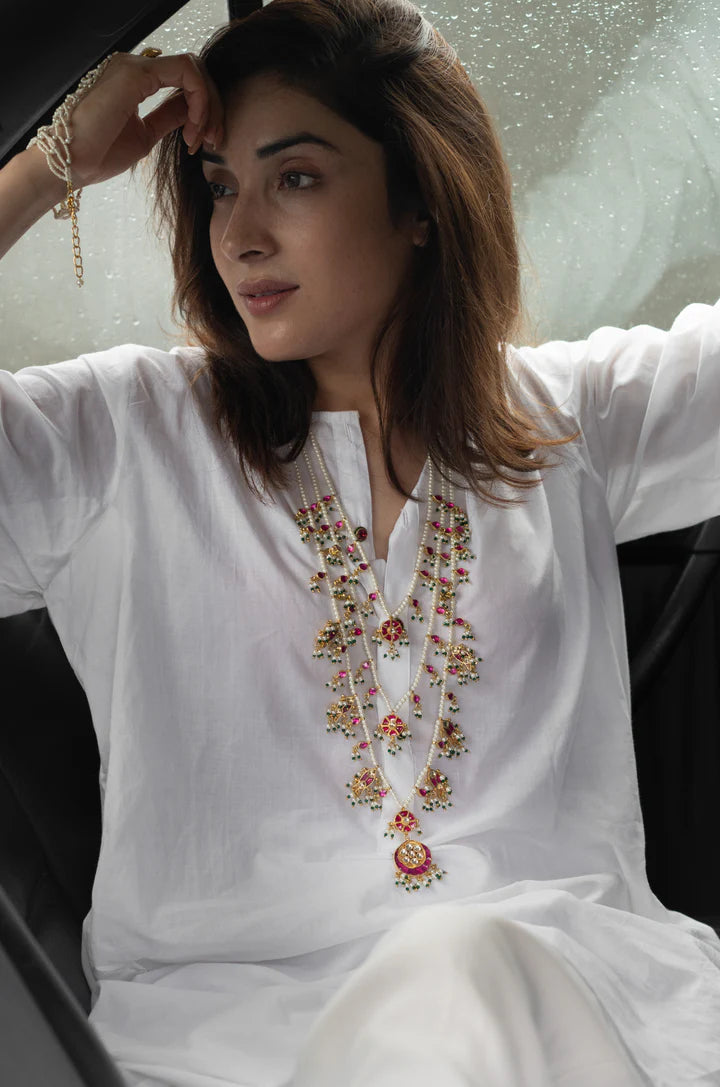 Anaya Kundan Multilayered Necklace