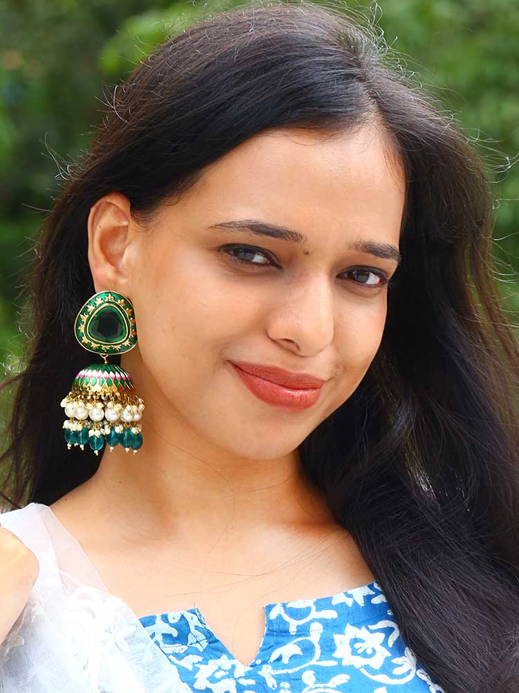 EMERALD CHETAKI JHUMKIS