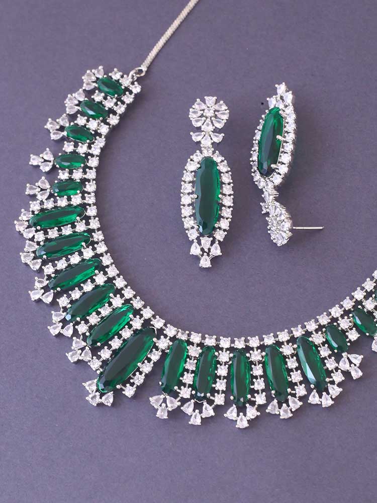 EMERALD ADIE ZIRCONIA JEWELLERY SET