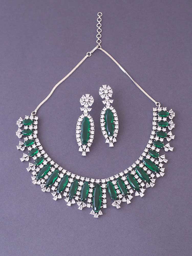 EMERALD ADIE ZIRCONIA JEWELLERY SET