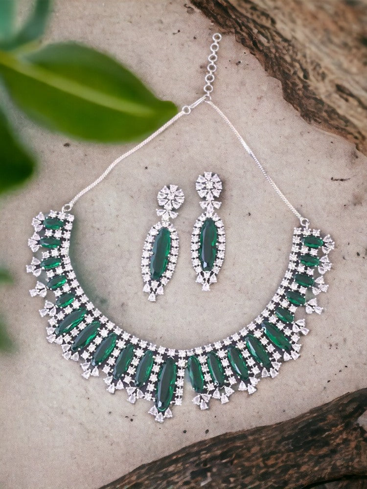 EMERALD ADIE ZIRCONIA JEWELLERY SET