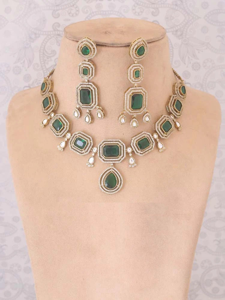 EMERALD BENEDITA ZIRCONIA JEWELLERY SET