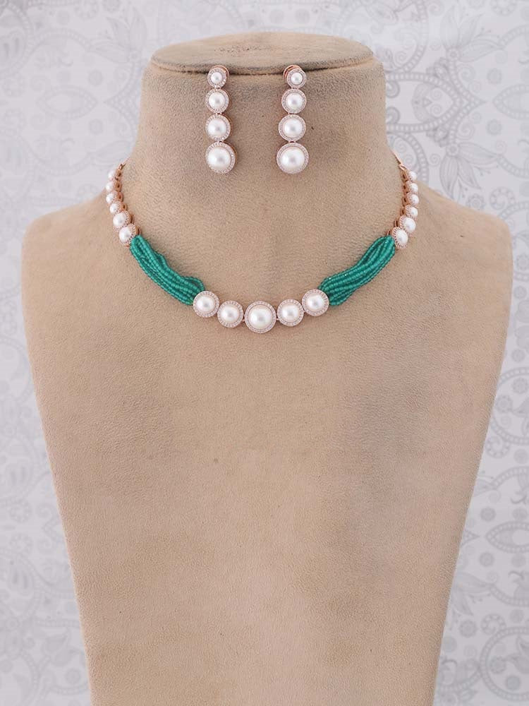 EMERALD BEULAH ZIRCONIA JEWELLERY SET