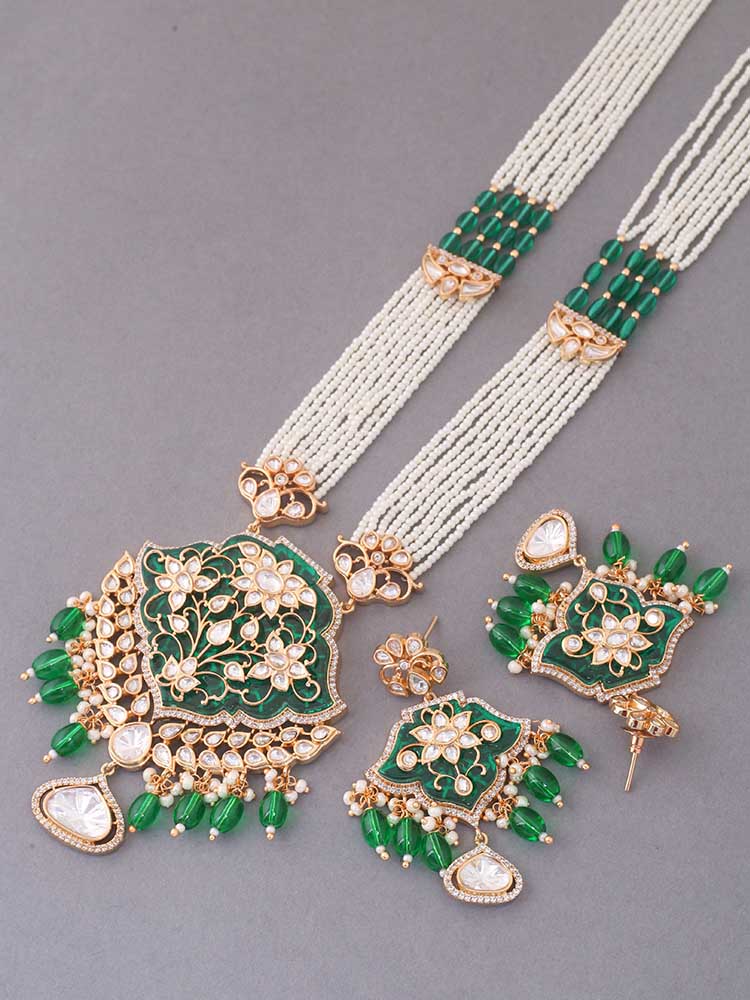 EMERALD CARIC JEWELLERY SET