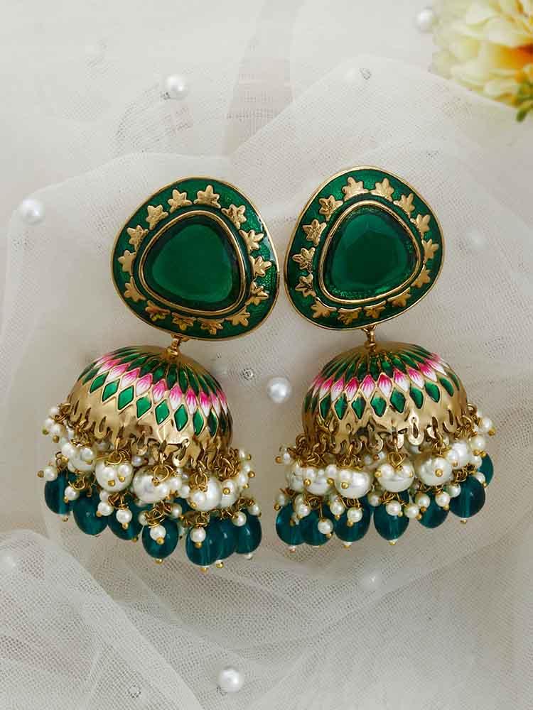 EMERALD CHETAKI JHUMKIS