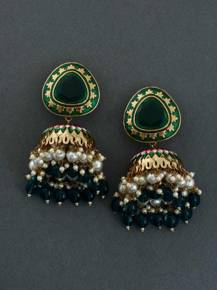 EMERALD CHETAKI JHUMKIS