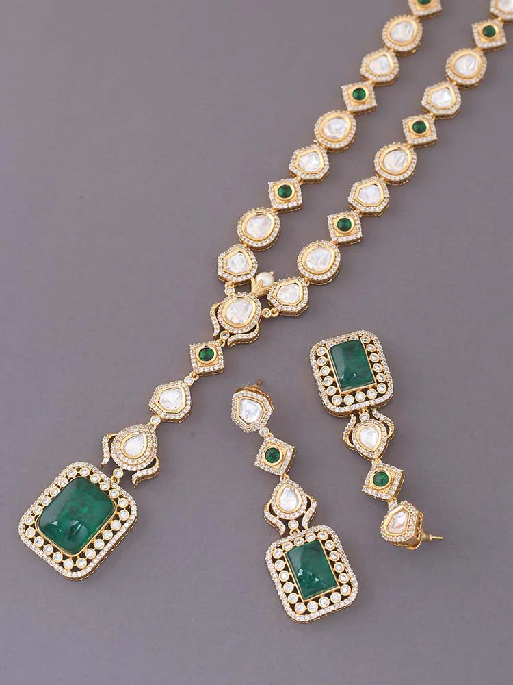 EMERALD COSETTE ZIRCONIA JEWELLERY SET