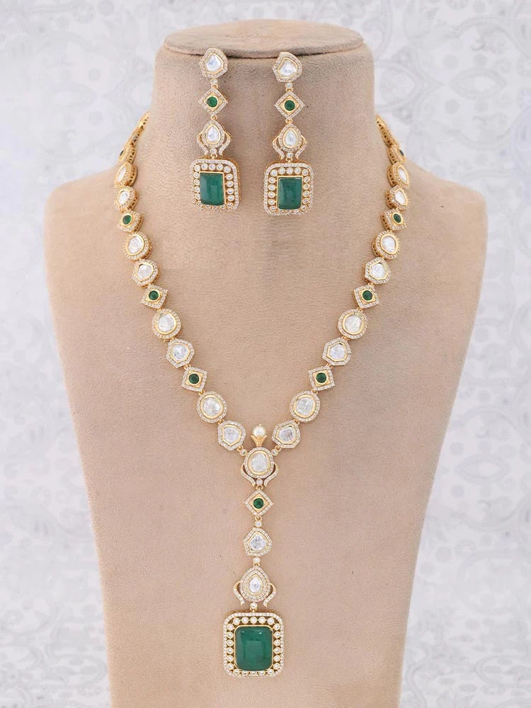 EMERALD COSETTE ZIRCONIA JEWELLERY SET