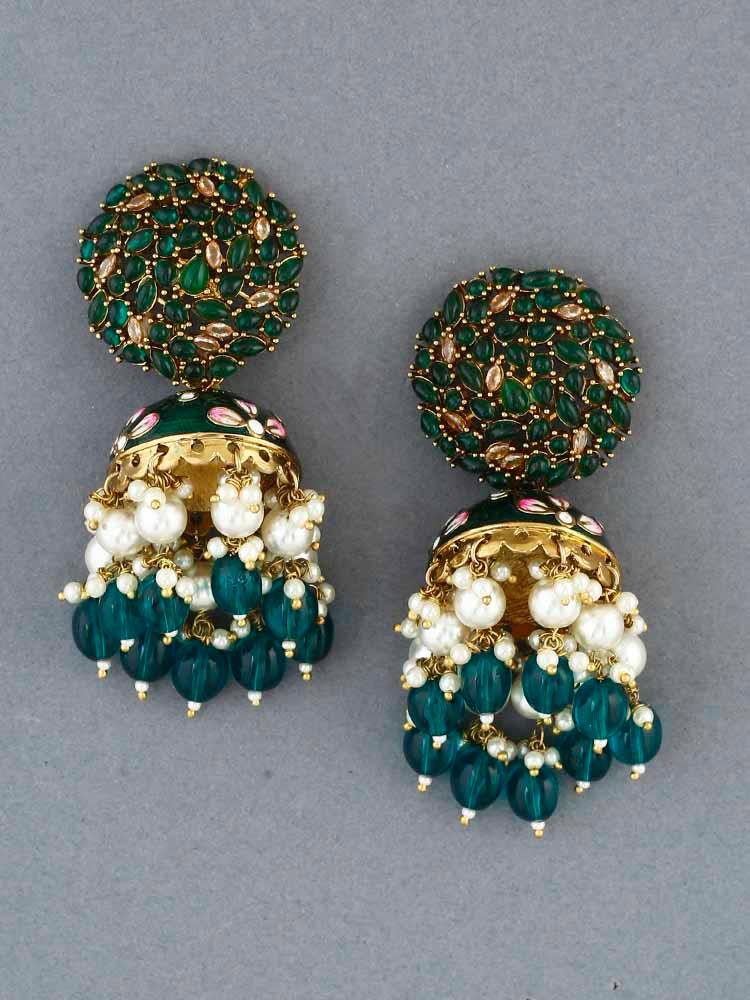 EMERALD DALIHA JHUMKIS