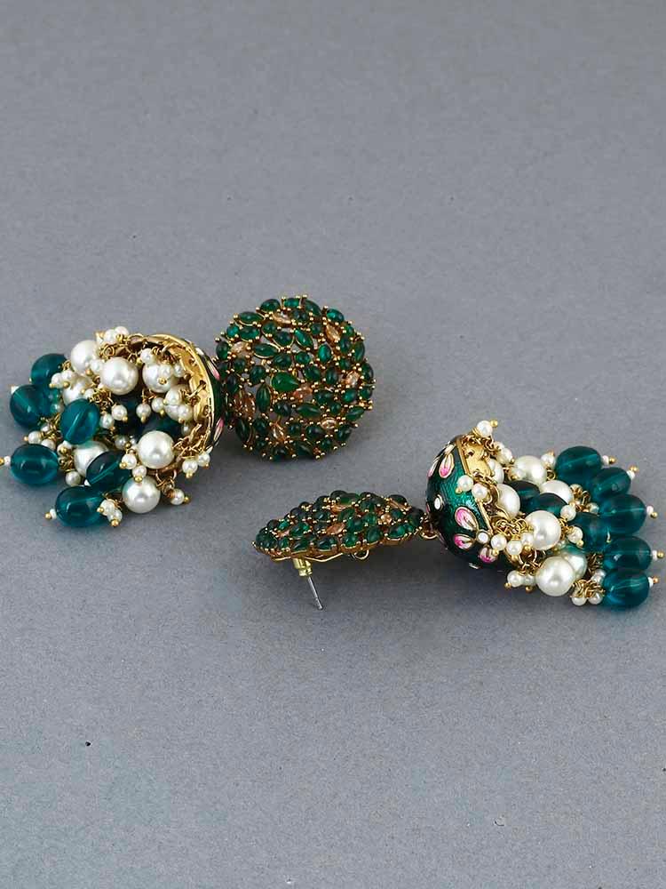 EMERALD DALIHA JHUMKIS