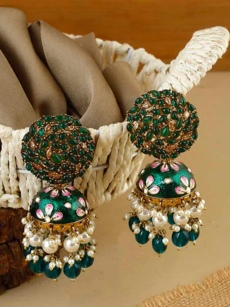 EMERALD DALIHA JHUMKIS