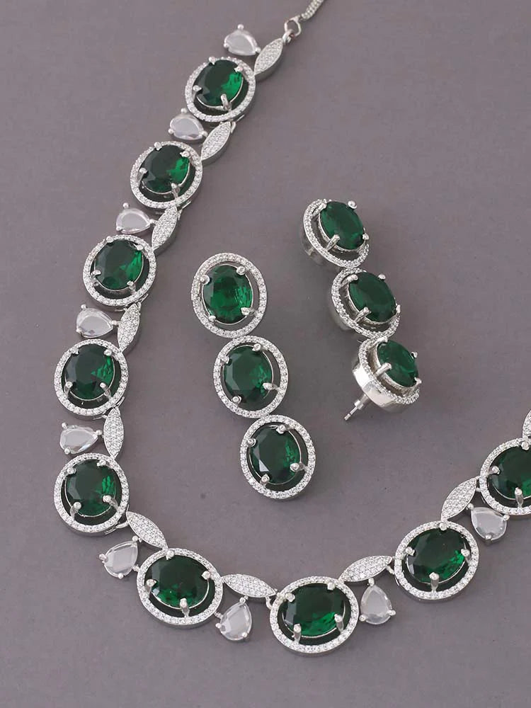 EMERALD FAITH ZIRCONIA JEWELLERY SET