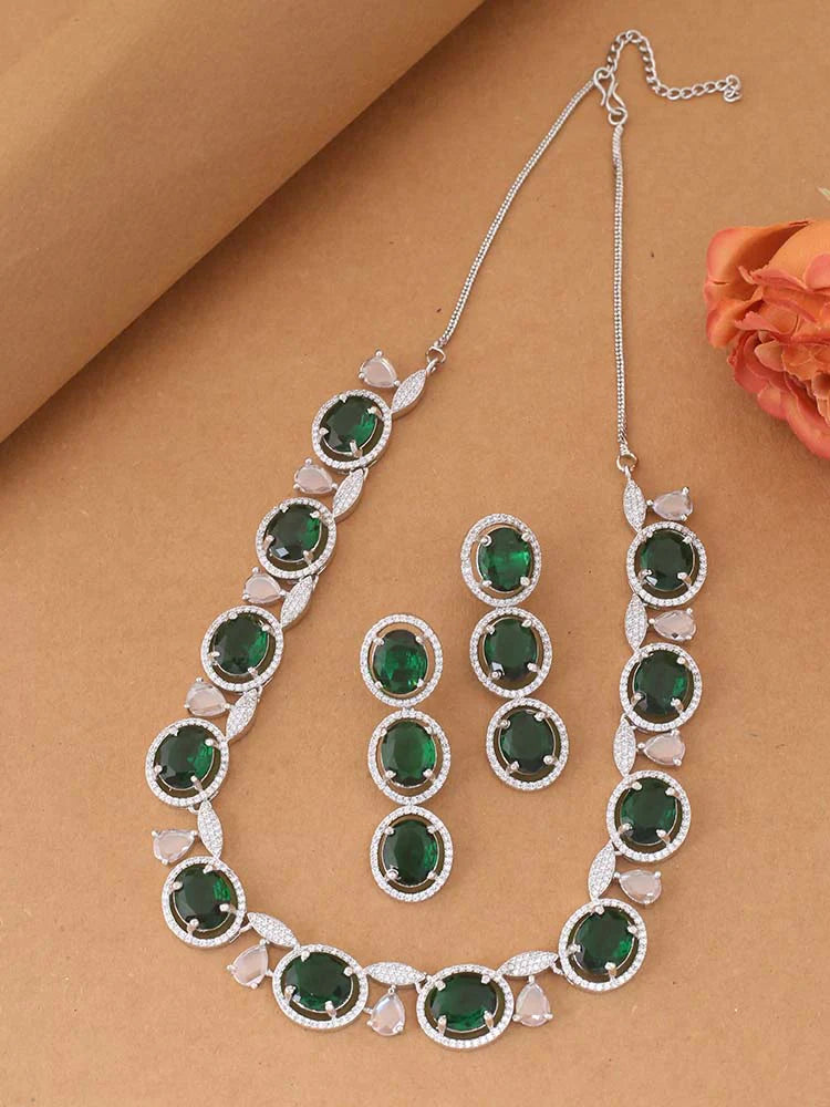 EMERALD FAITH ZIRCONIA JEWELLERY SET