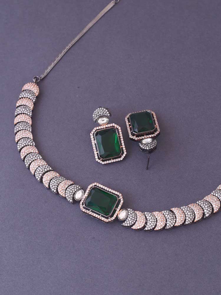 EMERALD LISETTE ZIRCONIA JEWELLERY SET