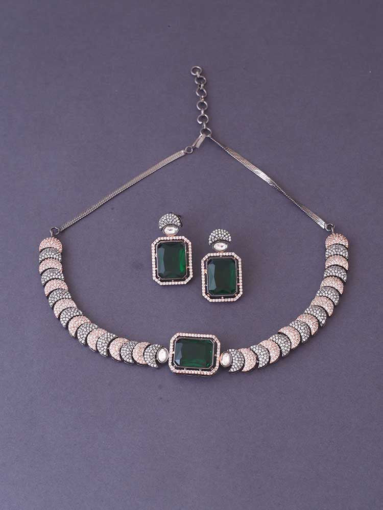 EMERALD LISETTE ZIRCONIA JEWELLERY SET