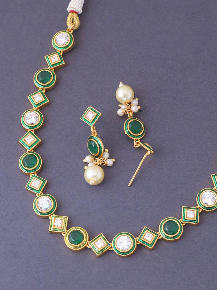 EMERALD MANSVI JEWELLERY SET