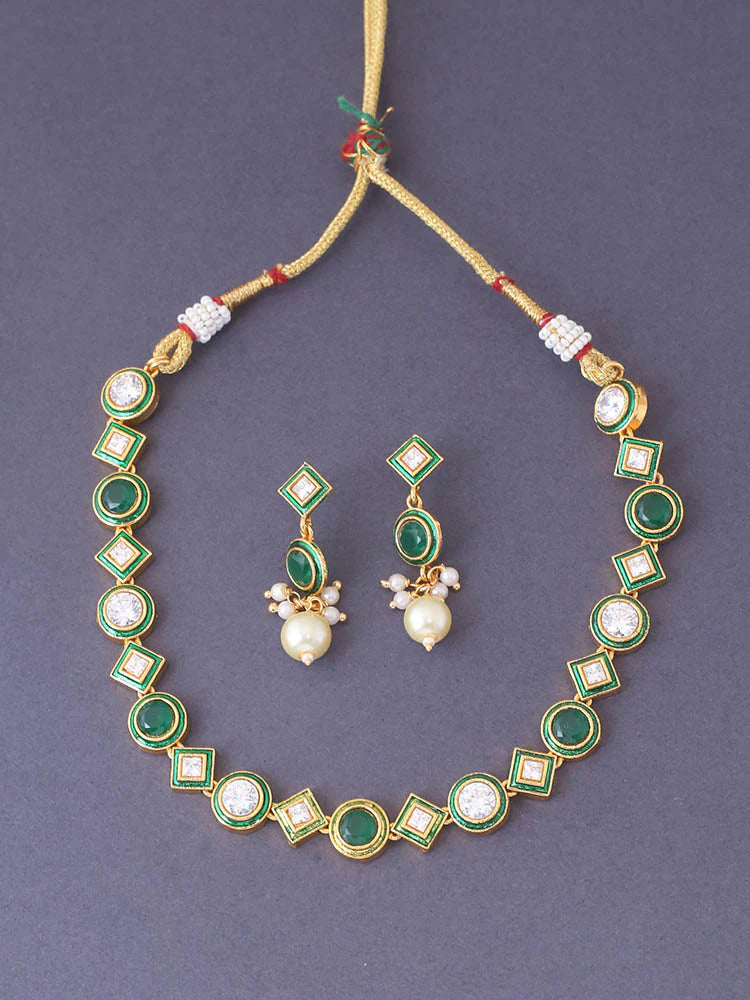 EMERALD MANSVI JEWELLERY SET