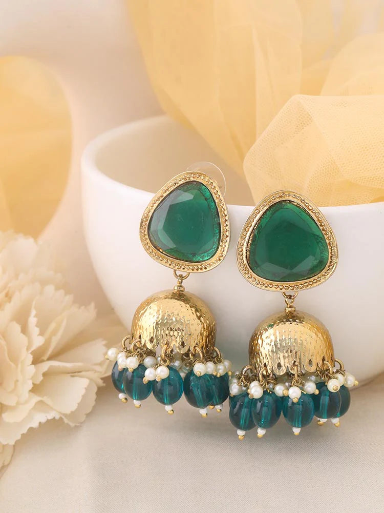 EMERALD MINI SHESHA JHUMKIS