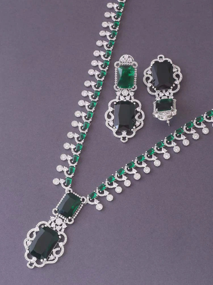 EMERALD ORLAITH ZIRCONIA JEWELLERY SET