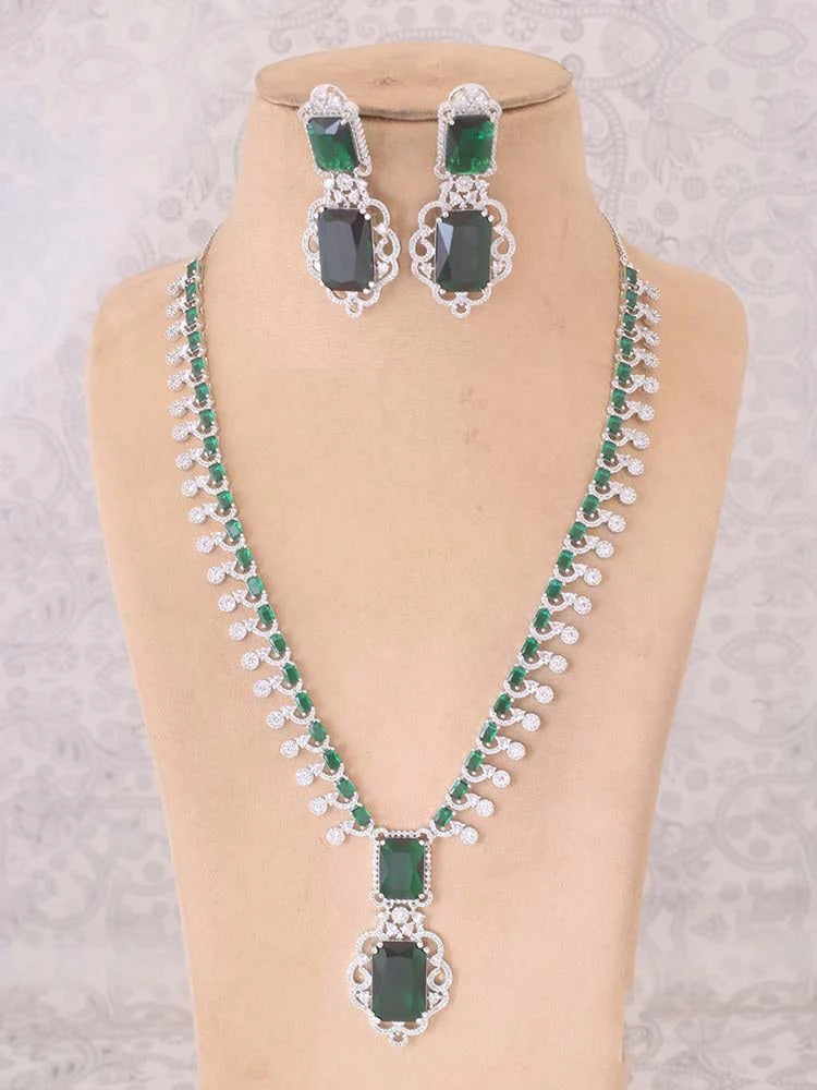 EMERALD ORLAITH ZIRCONIA JEWELLERY SET