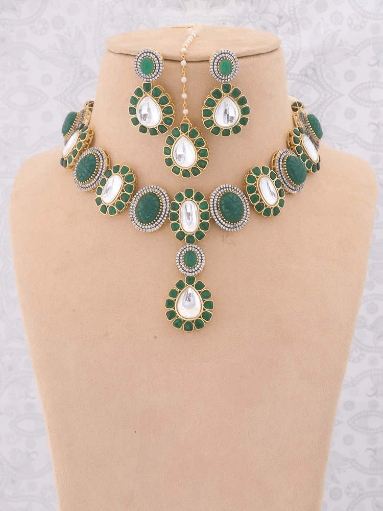 EMERALD ROSELINE ZIRCONIA JEWELLERY SET