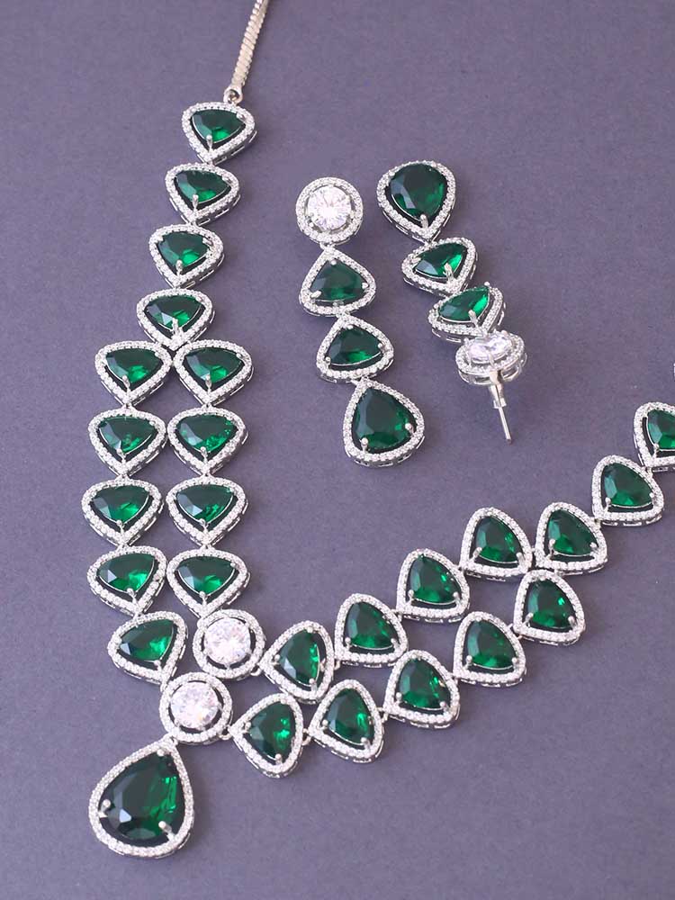 EMERALD ULYSSA ZIRCONIA JEWELLERY SET