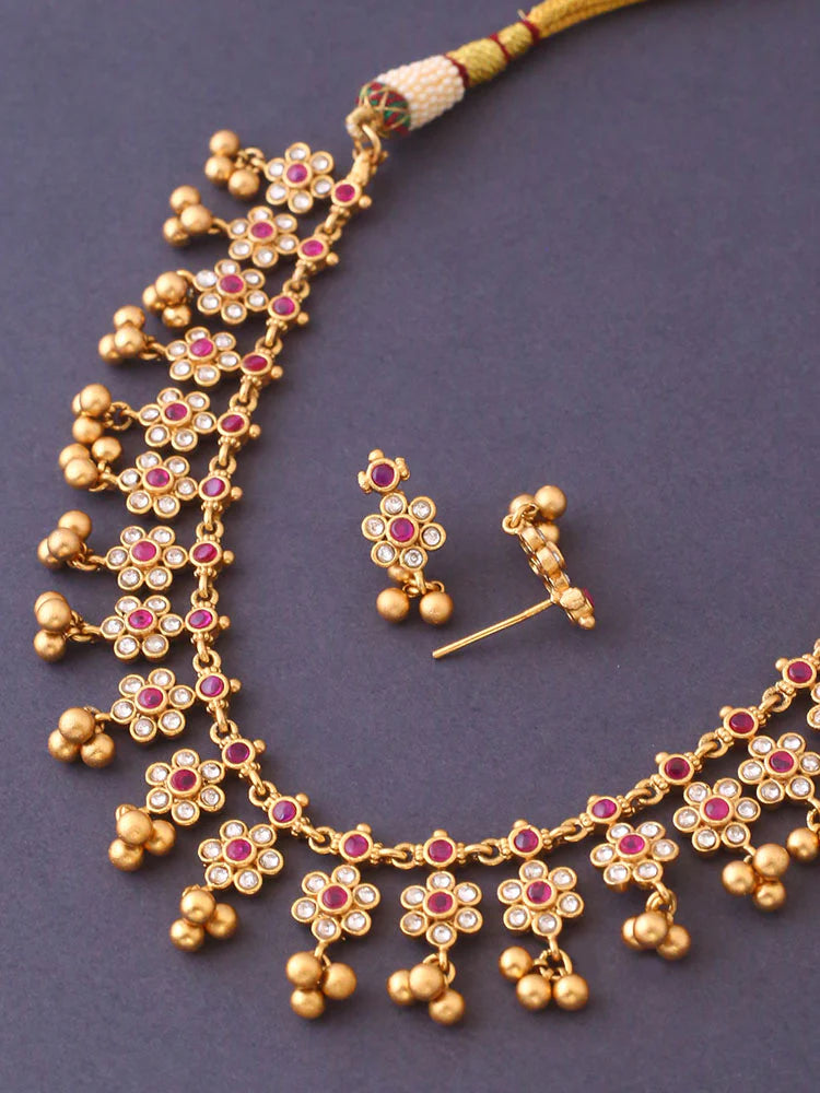 GOLDEN AHATAYA JEWELLERY SET