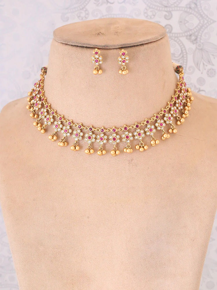 GOLDEN AHATAYA JEWELLERY SET