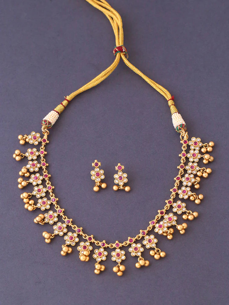 GOLDEN AHATAYA JEWELLERY SET